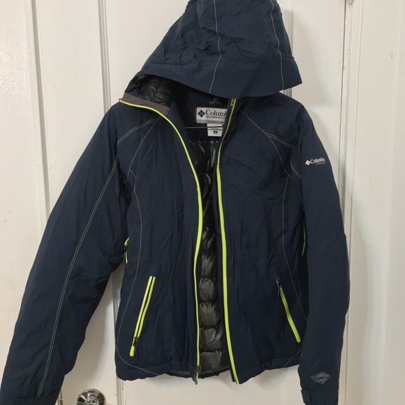 Columbia 700 Thermal Comfort Omni Heated Winter Jacket Navy-Blue Women Size S - Picture 12 of 15